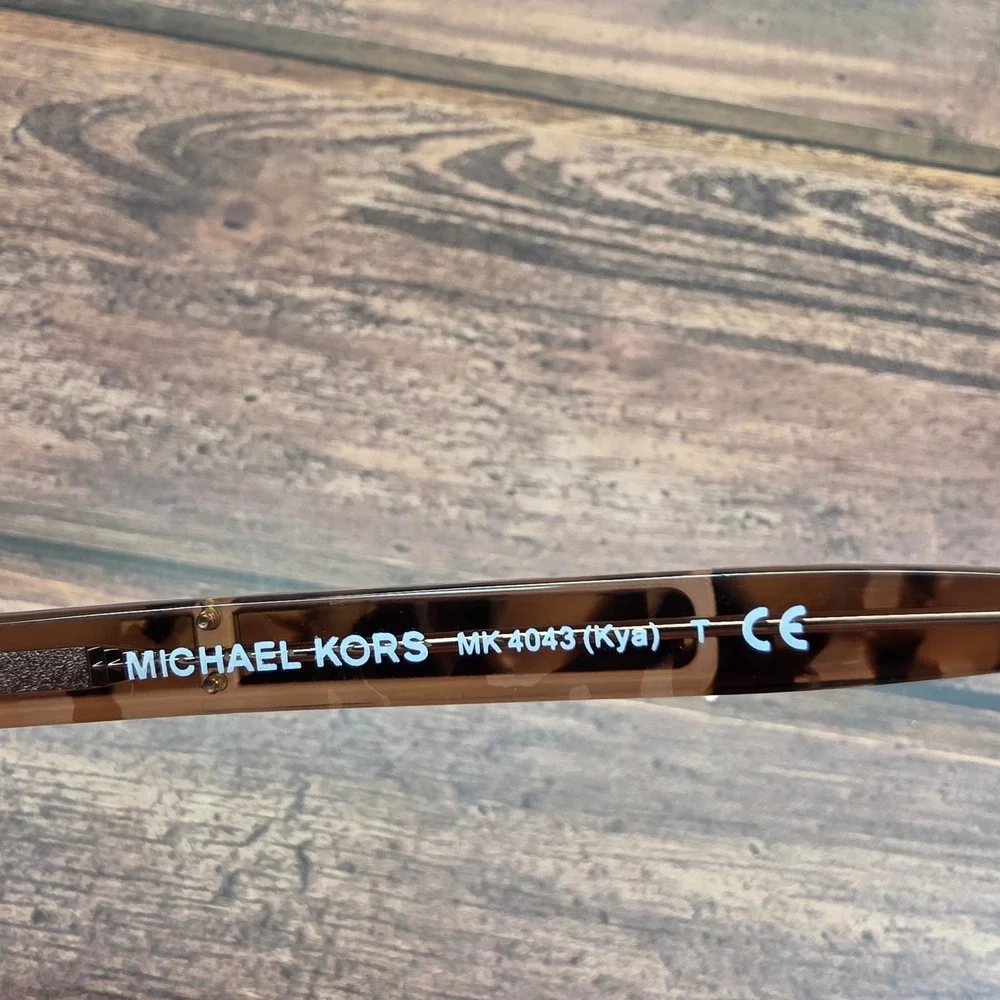 Michael Kors MK4043 Kya Eyeglasses Dark Tortoise Rectangular Frames 53-15-135